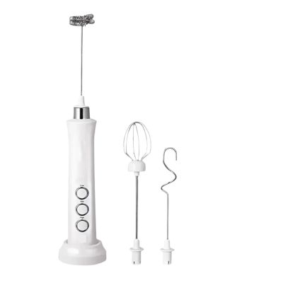 Handheld Milk Frother for Latte, Cappuccino & Hot Chocolate, White