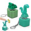 Dongcill 2-Pack Fidget Keychains with Sound, Lizard and Frog Designs, Rechargeable with Colorful Lights view 1