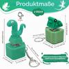 Dongcill 2-Pack Fidget Keychains with Sound, Lizard and Frog Designs, Rechargeable with Colorful Lights view 2