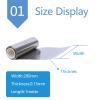 Metal Foil and Sheet, 1 Meter Long, 99.9% Pure Metal, Ideal for Industrial Applications (0.15 mm x 200 mm) view 2