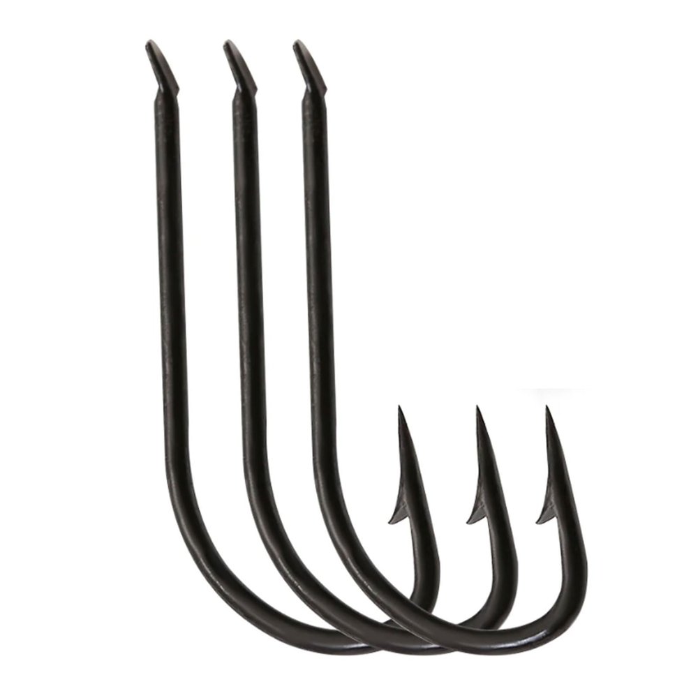 BCJMKDX Fishing Hooks Set, 100 Pieces, Carbon Steel, Carp Fishing Accessories, Soft Lures, Jig Head Hooks for Riverbanks (11)