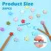 20 Pack Star Knitting Needle Stoppers view 2