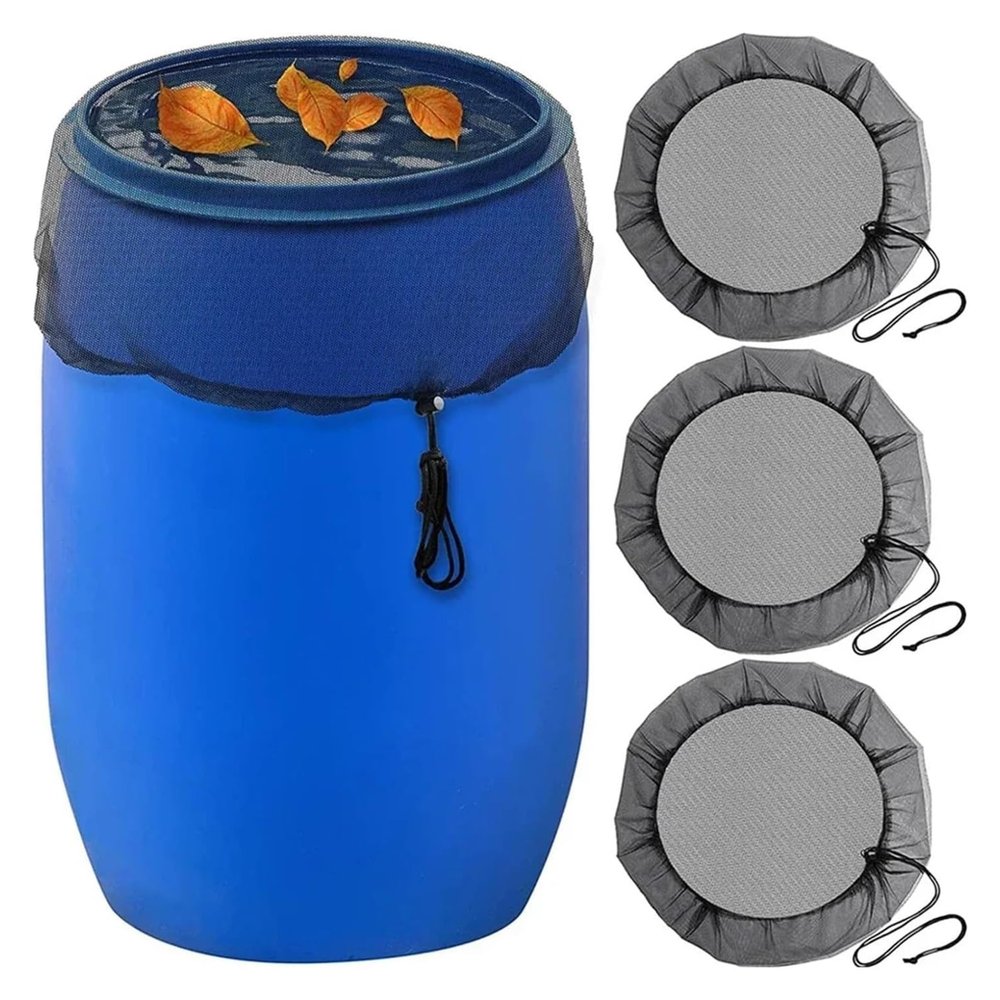 Adjustable Mesh Cover for Rain Barrels, 60–120 cm, 15 pcs (80 cm, 4 pcs)