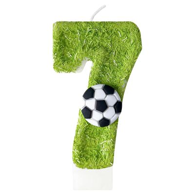 Mavouri Football Candle 7th Birthday Boy