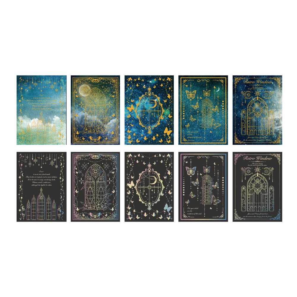 Omabeta Star-Moon Pattern Scrapbooking Paper