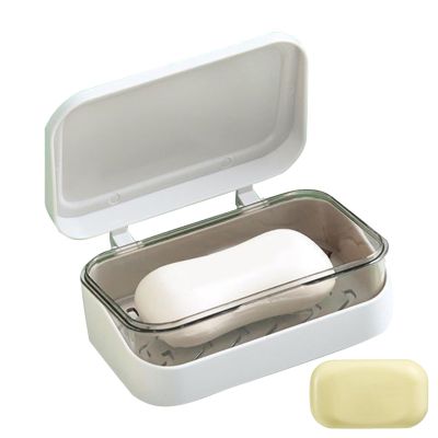 Soap Dish with Lid - Double Layer Container