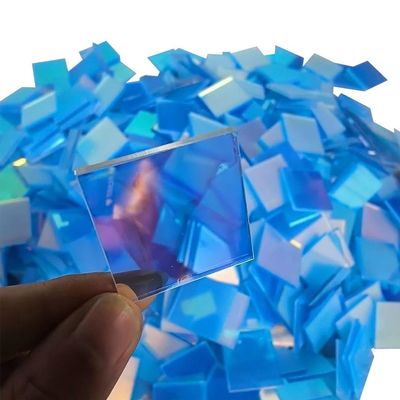 300-Pack Mini Rainbow Holographic Acrylic Squares, Rainbow Acrylic Sheets for DIY Crafts, Light and Shadow Projects, Resin, and Jewelry (0.79 x 0.79 in)