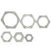 LTRAJUYNH Female-Threaded Hex Lock Nut Pipe Fitting, 304 Stainless Steel, 1/2 in., 1 pc. view 1