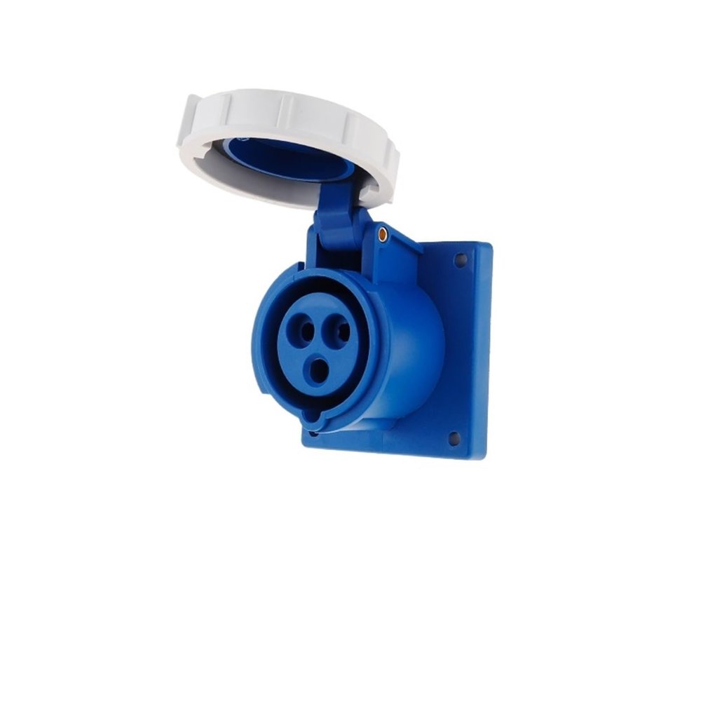 1× Industrial Waterproof Plug and Socket, 16 A/32 A, IP67, 3/4/5-Core (3-Core 16 A Concealed)