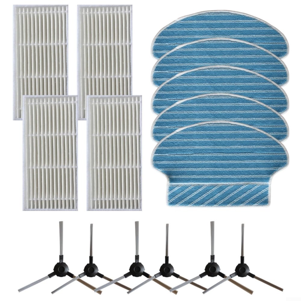 FUANA Replacement Filter and Mop Cloth Set for Bluebot Xsmart BPK-VCBB1XS