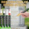 Golden Tombstone Marker Pen for Restoring Grave Inscriptions view 2