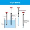 MTADSBKFP Barrel Sampler, 304 Stainless Steel Liquid Sampler, Silver, 0.5–1.5 m, for Barrels, Tanks, and Railroad Cars (0.7 m/2.3 ft, 250 ml) view 4