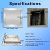 1-Piece Stainless Steel Inspection Door, Push-Access Panel for Easy Maintenance and Installation, Indoor/Outdoor (45 x 55 cm) view 2