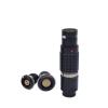 UDHBJEBQ 7-Pin Metal FGG/EGG Plug, Self-Locking, Black/Chrome view 1