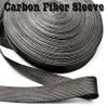 1-Piece 5 m Braided Carbon Fiber Cable Sleeve, High-Density Flexible, 6 mm view 3