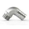 90-Degree Stainless Steel 304 Angled Hose Connector with Male Thread, Compatible with 6–50 mm Hose Inner Diameters (1-1/2 in x 32 mm) view 1