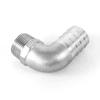 90-Degree Stainless Steel 304 Angled Hose Connector with Male Thread, Compatible with 6–50 mm Hose Inner Diameters (1-1/2 in x 32 mm) view 4