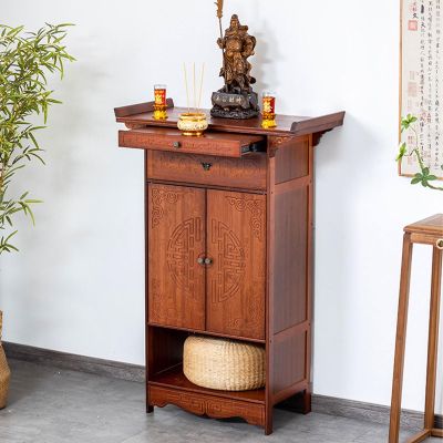 Personal Shrine Altar Table with Drawer, 31.5 in
