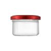 NIUHUAHUI Glass Butter Dish, Red view 1