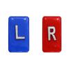 Kaeltsyn 2-Piece X-Ray Marker Set for Radiographers and Dentists, Small Rectangular Resin Radiology Markers with Tape view 1