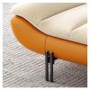 Upholstered Leather Bench for Bedroom and Living Room, Stylish Bed-End Bench and Entryway Seat, 140 x 50 x 42 cm, Blue view 3
