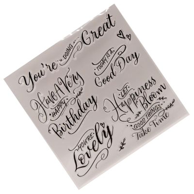 Transparent Silicone Stamp for Scrapbooking and Crafting