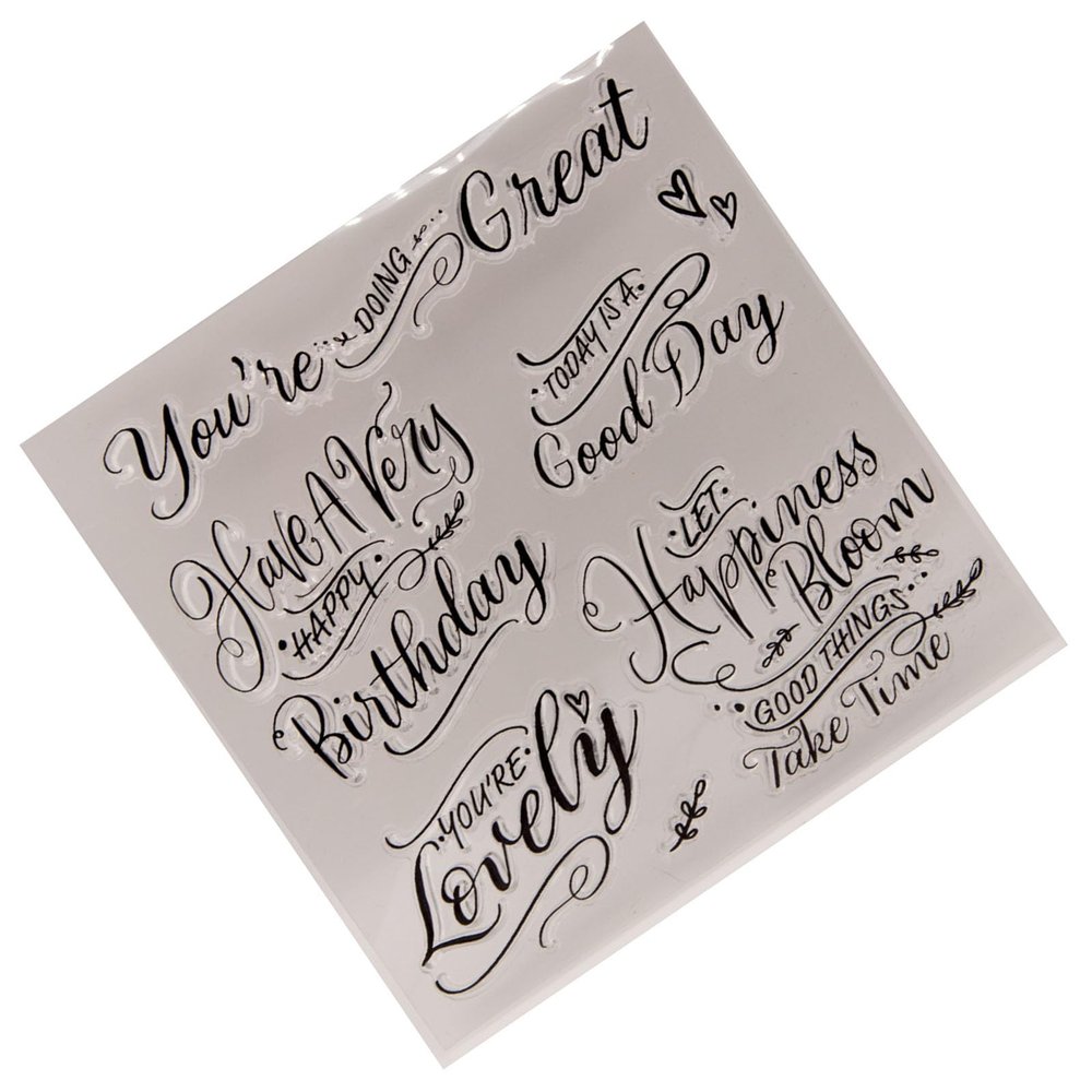 Transparent Silicone Stamp for Scrapbooking and Crafting