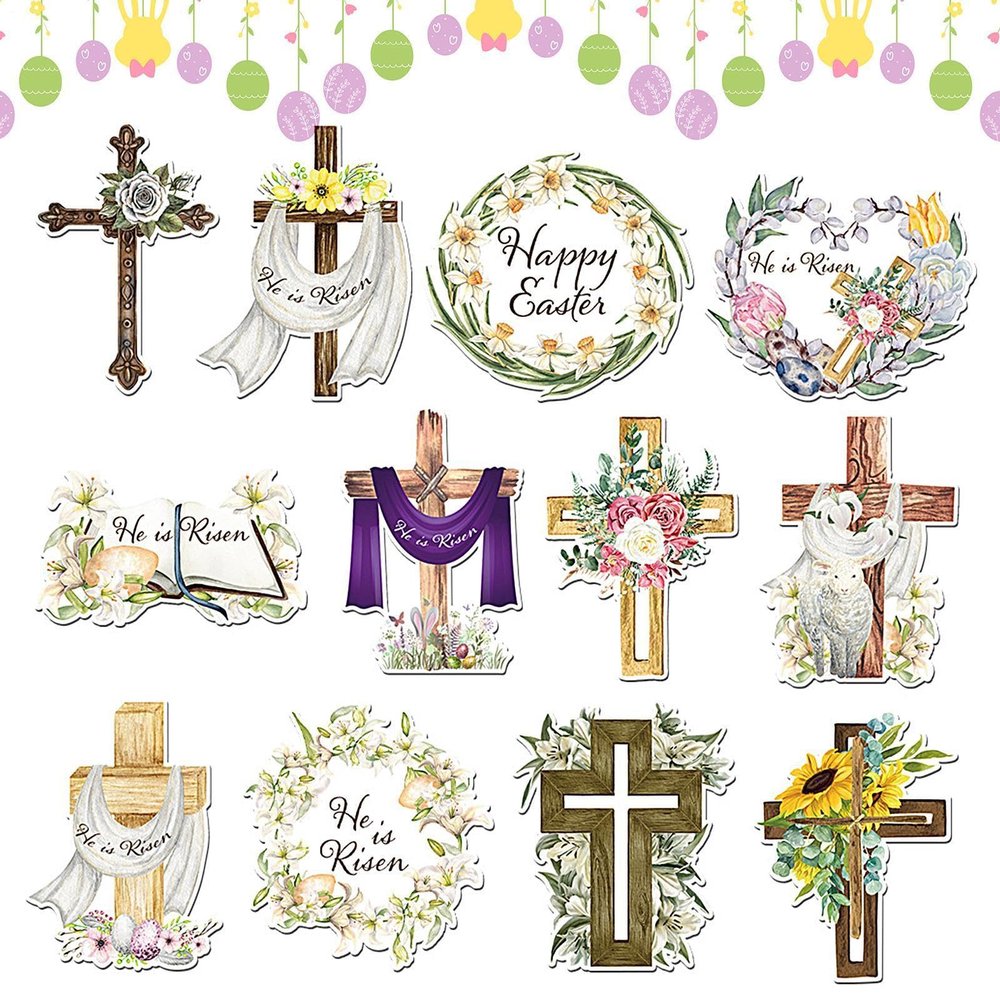 Easter Tree Ornaments Set, 24pcs