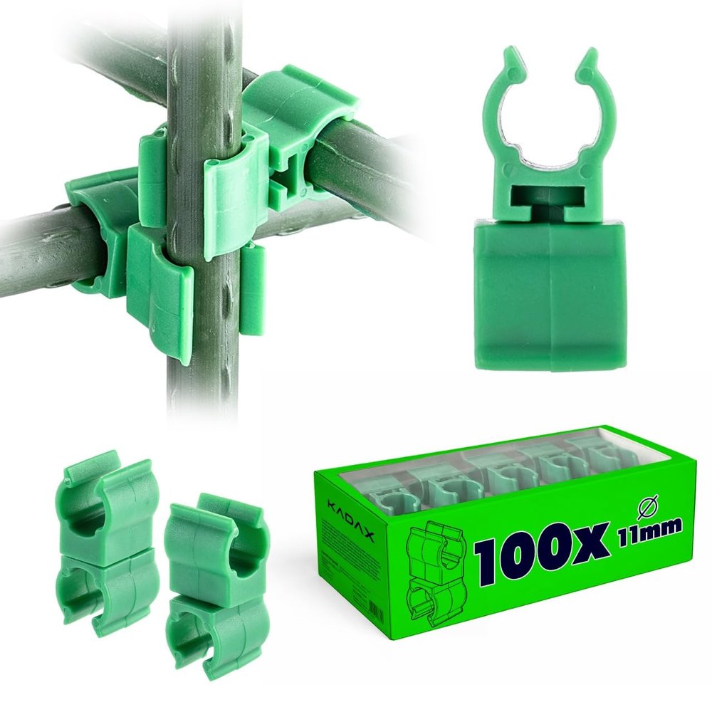 KADAX 100-Piece Set of Swivel Connectors for 11 mm Plant Stakes