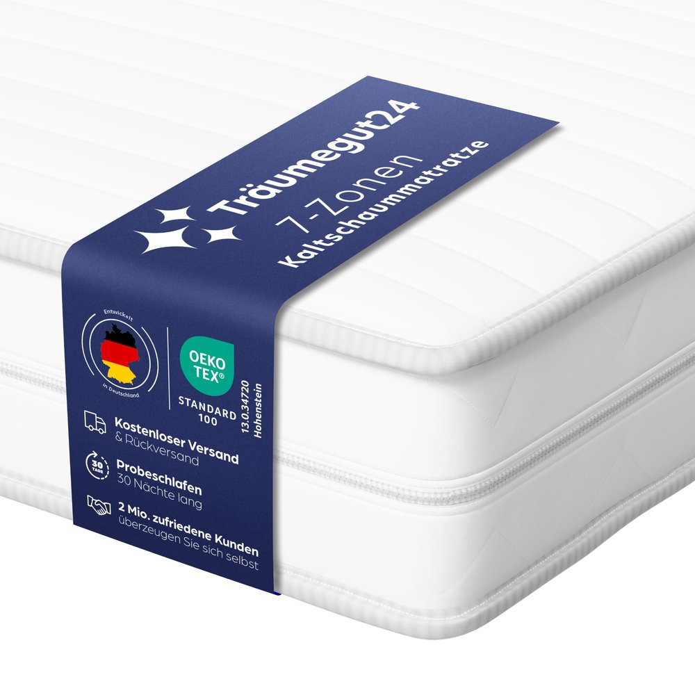 Trumegut24 AquaFlex 7-Zone Cold Foam Mattress 100 x 200 cm, 9 cm, H4