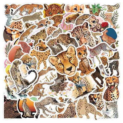 60-Piece Leopard Sticker Set