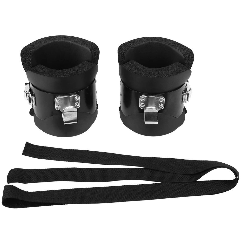 EMUKOEP Hanging Pull-Up Boots, Anti-Gravity Inversion Boots with Stainless Steel Hooks, 220.5 lb Weight Capacity