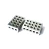 Endma 2-Piece 25 x 50 x 75 mm 1-2-3 Precision-Matched Block Gauge Set, Hardened Steel, 23 Holes view 1