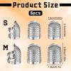 Apojgitn 6-Piece Adjustable Handmade Sewing Thimble Set view 3