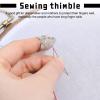Apojgitn 6-Piece Adjustable Handmade Sewing Thimble Set view 4