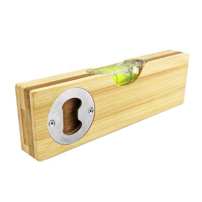 Wooden Level and Bottle Opener