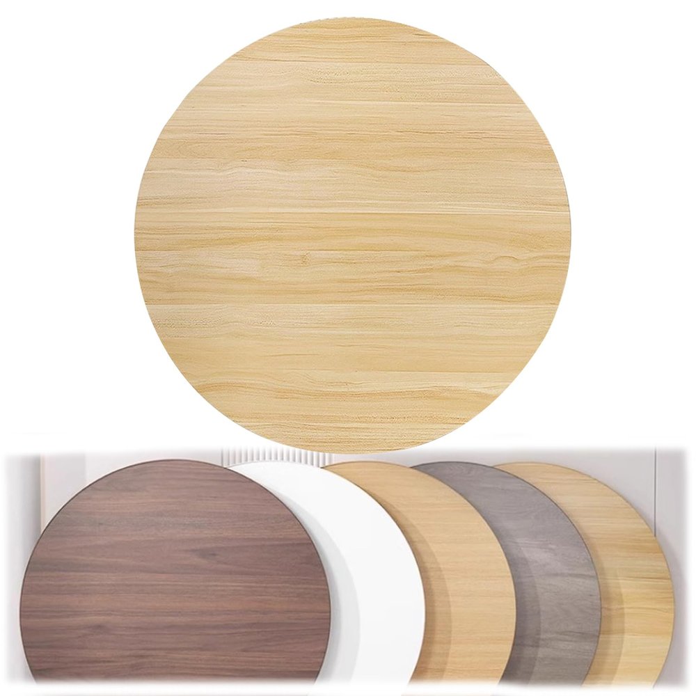 Waterproof Round Wood Tabletop for Dining and Conferences, Durable Replacement Coffee Table Top