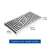 CMYCYDDPLY Stainless Steel Drain Grate, Rectangular Drain Cover with Frame, Drainage Grating for Garden, Yard and Walkway (30 x 60 x 3 cm/12 x 24 x 1.2 in) view 3