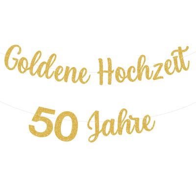 Golden Wedding 50 Years Banner