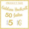 Golden Wedding 50 Years Banner view 2
