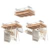 Kitchen Hanging Organizer with Hooks and Holders view 3