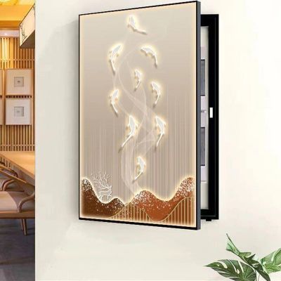 Fuse Box Cover Wall Art with Hinge, Style K, 35 x 45 cm