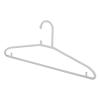 10-Pack Gray/White Plastic Hangers with Non-Slip Shoulders view 1