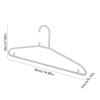 10-Pack Gray/White Plastic Hangers with Non-Slip Shoulders view 3