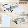 TDSYOCG Compact Manual Dough Sheeter, Stainless Steel, Adjustable 0–25 mm, Foldable and Portable view 2