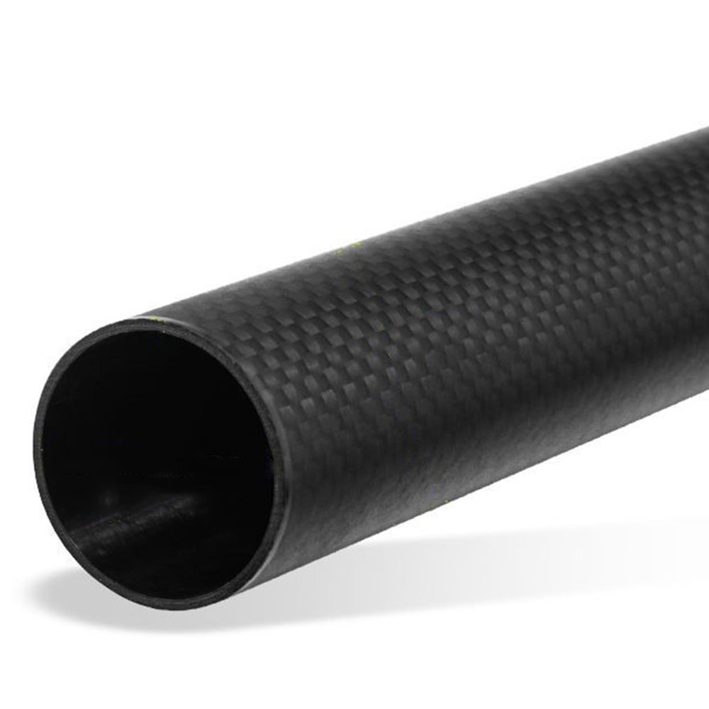 Wzmazingly 3 mm Thick Carbon Fiber Tube, 9 mm × 57 mm, Matte, 3K Roll-Wrapped, 1000 mm (12 × 6 mm)