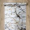 rugsx LOTUS Marble Non-Slip Runner Rug 21136, Washable, Beige, 120 × 920 cm view 4