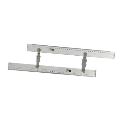 Ycauty Marine Navigation Parallel Ruler, Clear Scale, High Accuracy, Copper/Acrylic, 12.7 cm (450 mm)