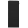 Black Steel Office Cabinet with 2 Adjustable Shelves and Drawers, 90 x 40 x 102 cm view 2