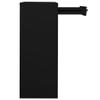 Black Steel Office Cabinet with 2 Adjustable Shelves and Drawers, 90 x 40 x 102 cm view 3